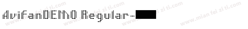 AvifanDEMO Regular字体转换